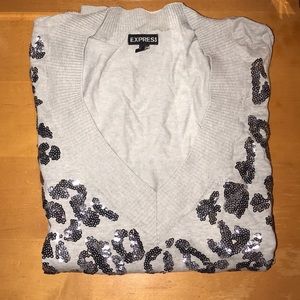 express grey sweater